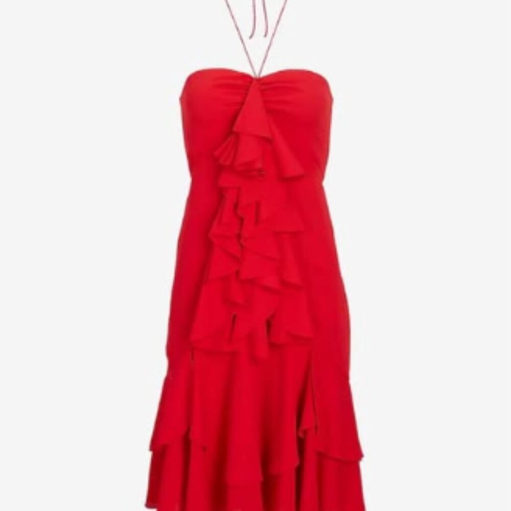 Red Flowy Dress